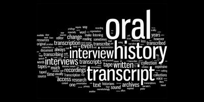 Oral history word cloud